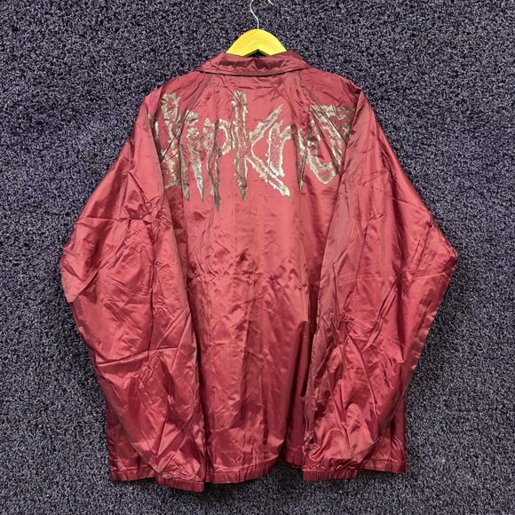 Slipknot Logo Heavy Metal Band Button Up Windbreaker Size XXL - Picture 2 of 4
